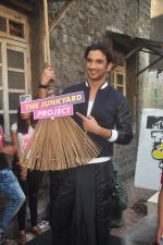 Sushant Singh Rajput at MTV  Junkyard Clean Up Drive event in Mumbai on 20th Feb 2015